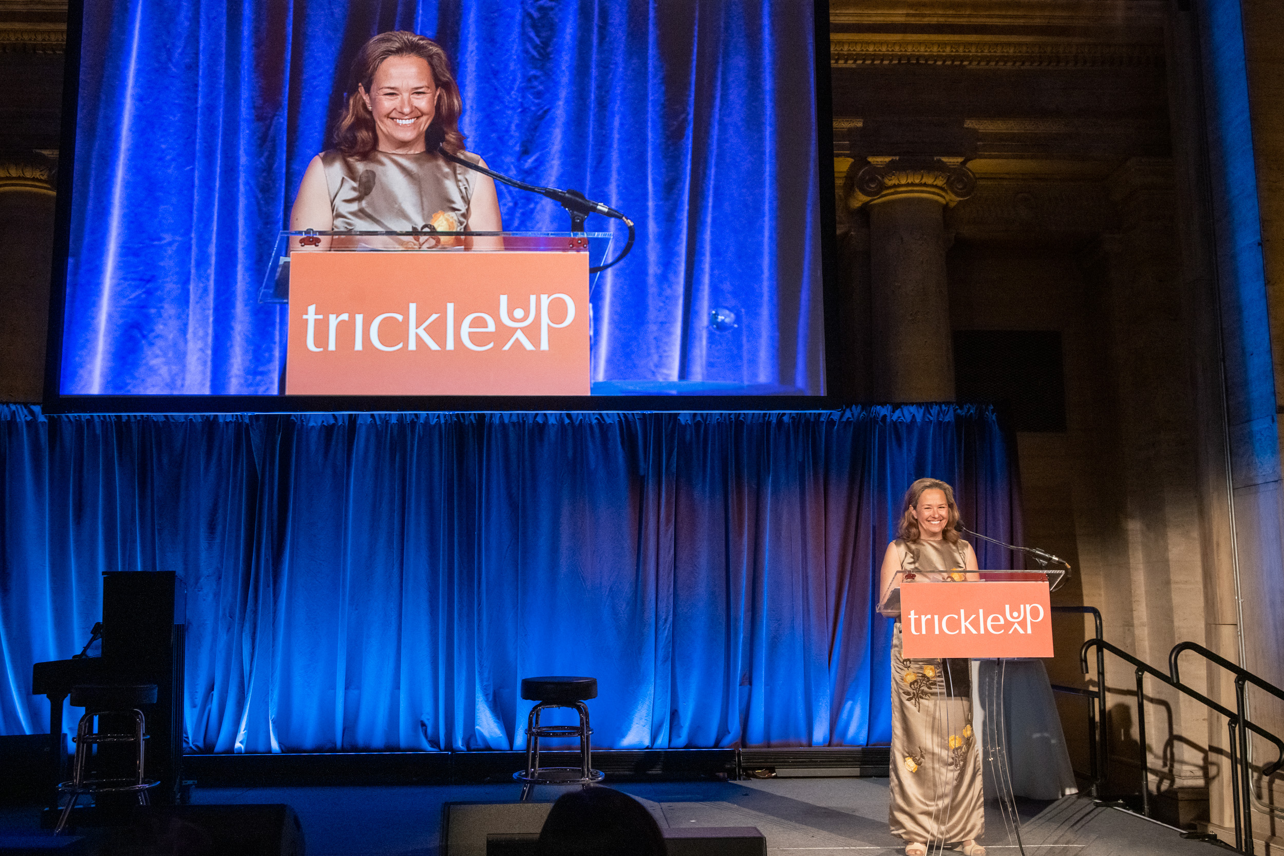 Trickle Up President Nathalie Laidler-Kylander speaks at our 2022 Gala celebrating trailblazing women and commemorating our participants forging resilient pathways out of poverty.