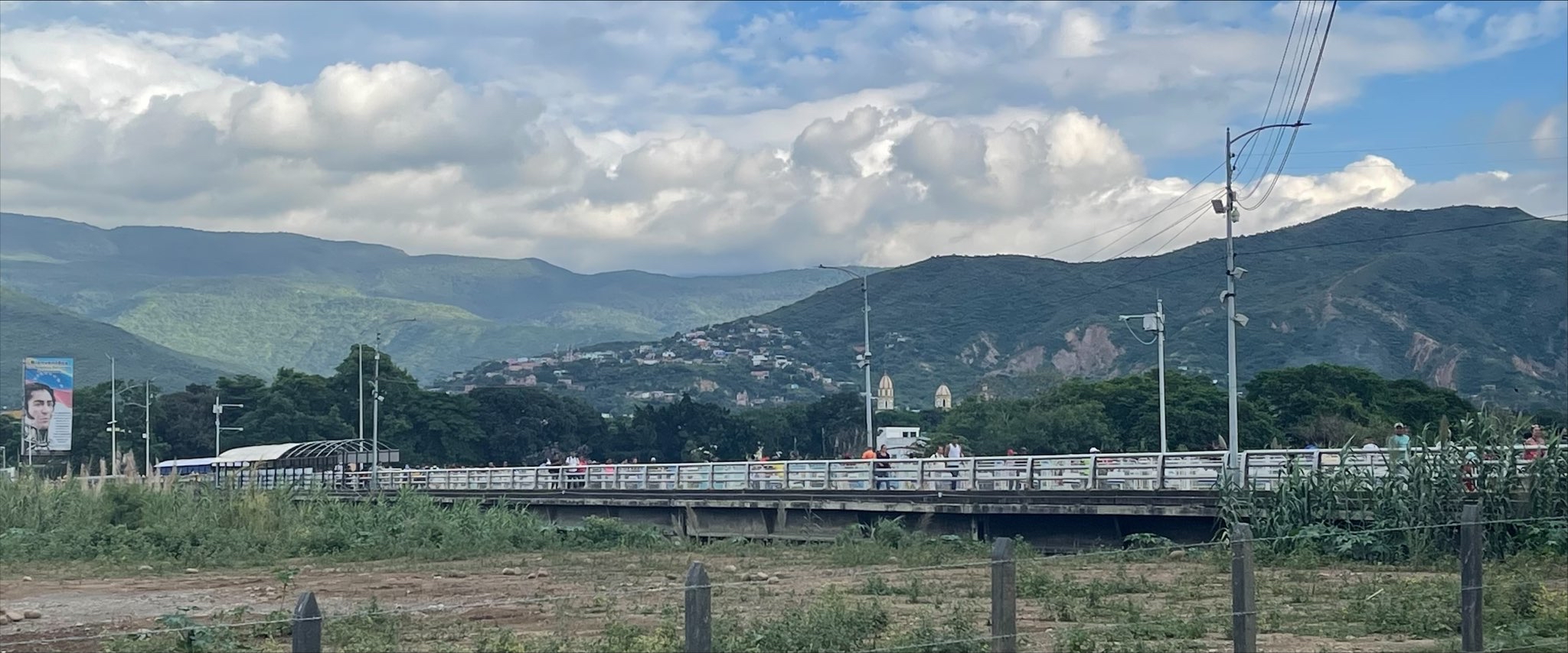 A bridge in Colombia. Refugees and migrants from Venezuela cross this bridge into Colombia to find economic opportunity. Many are rural women.